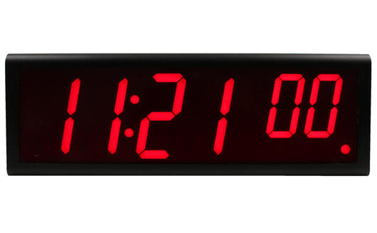 4" network clock hours, minutes & seconds
