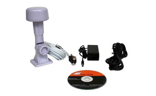 An image of what is supplied with the AC-700-GPS time receiver